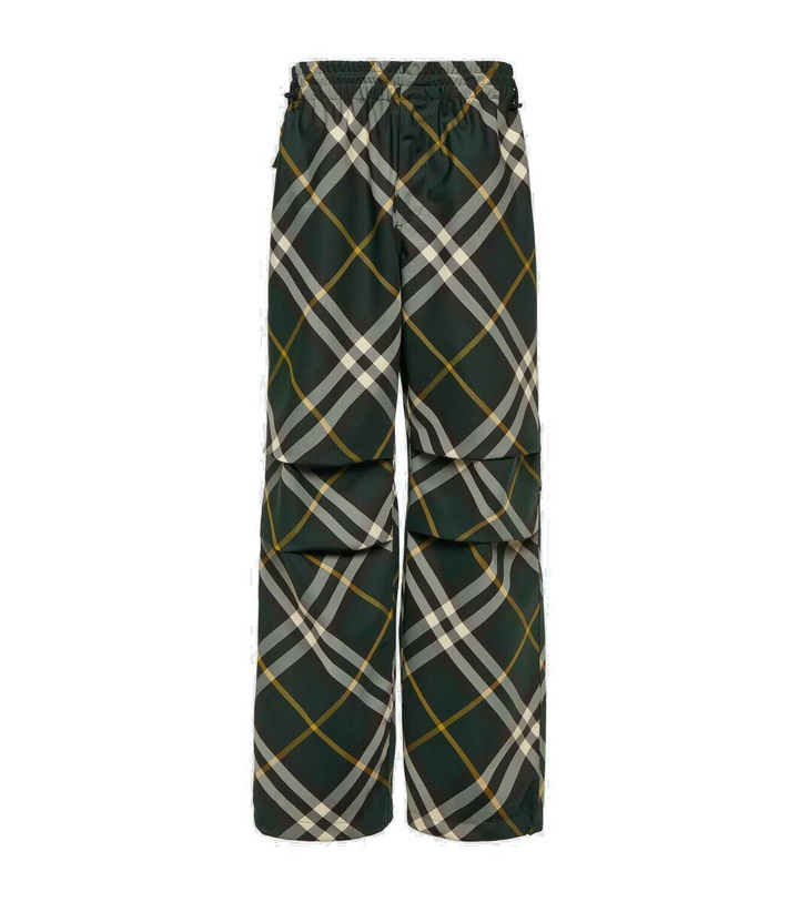 Photo: Burberry Burberry Check wide-leg pants