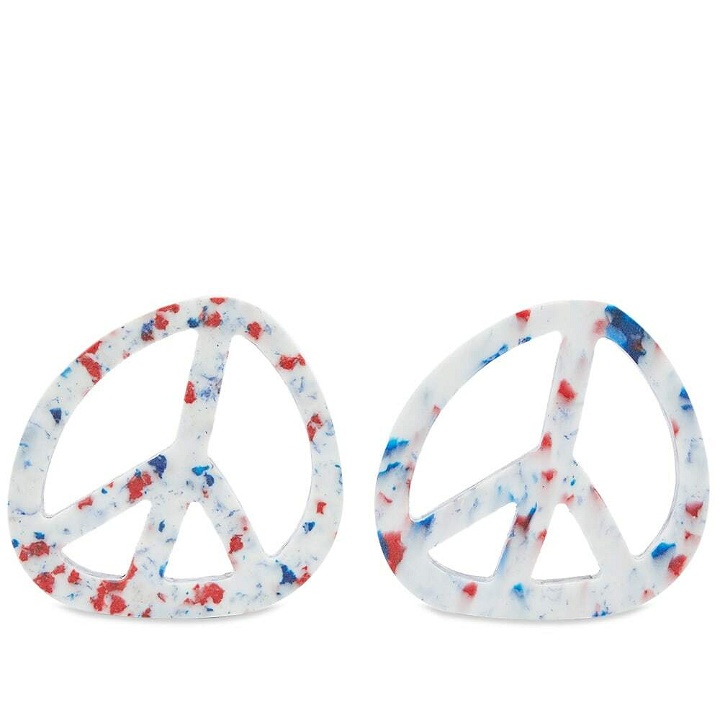 Photo: Space Available Men's Peace On Earth Coaster - Set Of 2 in White Multi