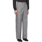 MSGM Grey Pleated Trousers