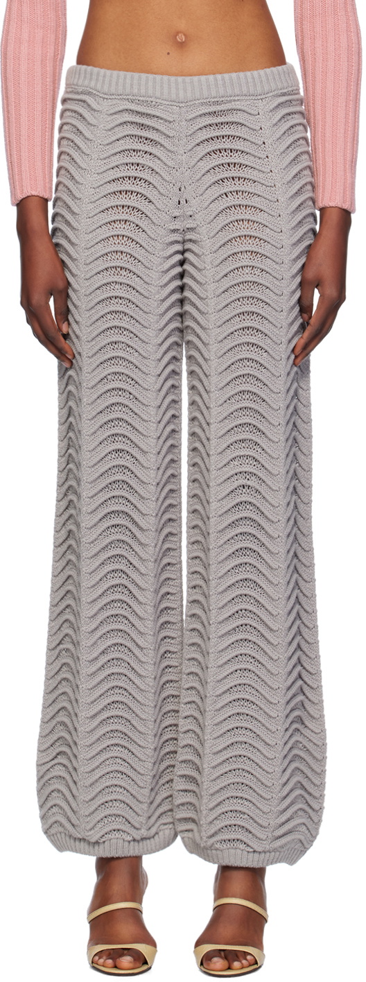 Isa Boulder Gray Canyon Wave Lounge Pants