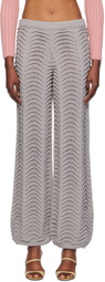 Isa Boulder Gray Canyon Wave Lounge Pants
