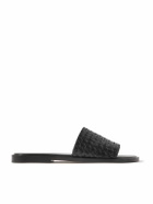 Bottega Veneta - Intrecciato Leather Sandals - Black