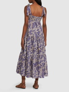 ZIMMERMANN - Devi Printed Lace-up Cotton Maxi Dress