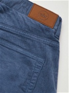 Peter Millar - Superior Soft Straight-Leg Cotton-Blend Corduroy Trousers - Blue