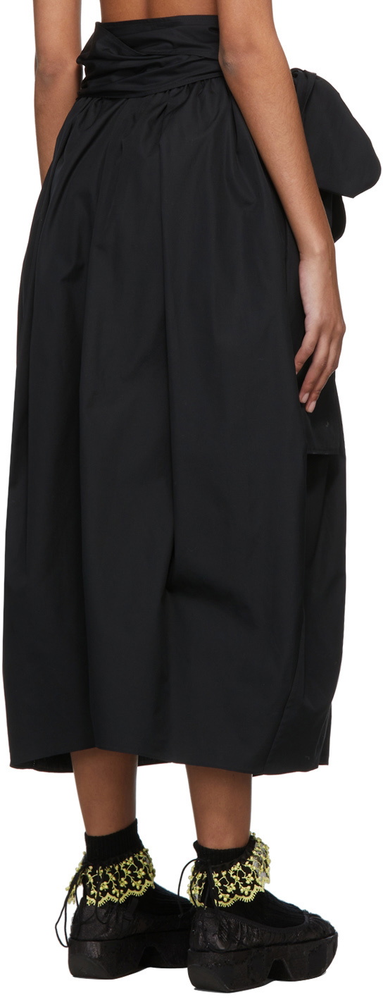 cecilie bahnsen　JUNITA SKIRT Cecilie Bahnsen Black Junita Midi Skirt Cecilie Bahnsen