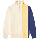 Futur Cut & Sew Panel Quarter Zip Sweat