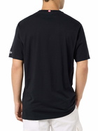 MC2 Saint Barth Man Classic Fit Cotton Jersey T-shirt Portofino With Non Ci Resta Che Sbocciare Embroidery