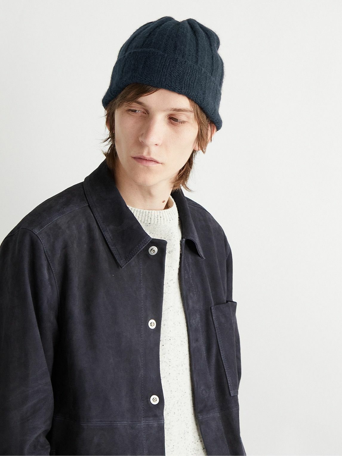 James Perse - Ribbed Cashmere Beanie James Perse