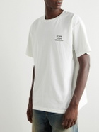 WTAPS - Logo-Print Appliquéd Cotton-Jersey T-Shirt - White