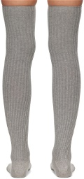 Baserange Two-Pack Black & Gray Overknee Socks