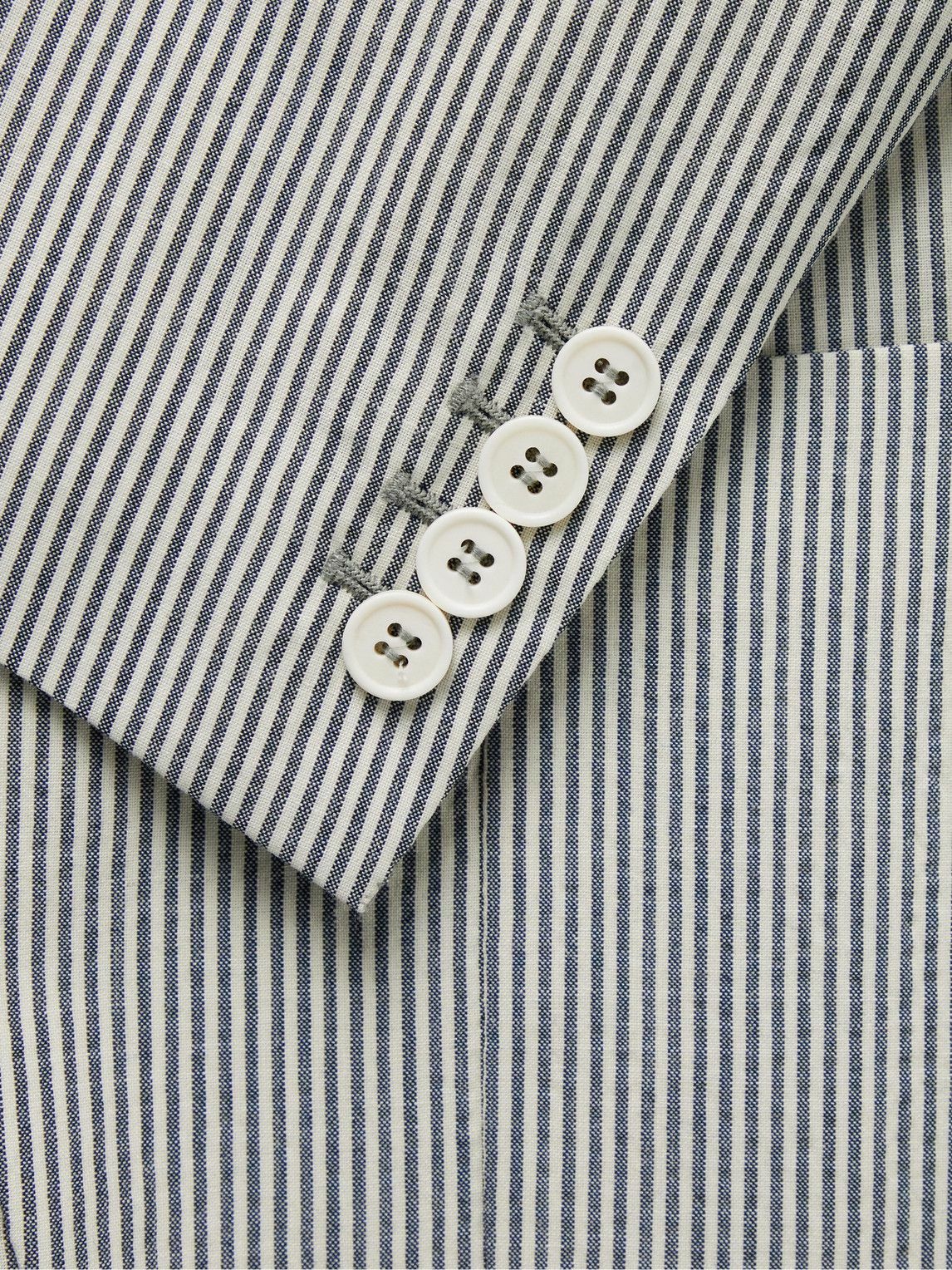 Loro Piana - Striped Virgin Wool-Blend Blazer - Blue