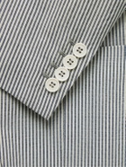 Loro Piana - Striped Virgin Wool-Blend Blazer - Blue
