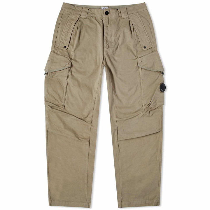 Photo: C.P. Company Men's Stretch Sateen Loose Cargo Pants in Silver Sage