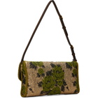 Valentino Garavani Green & Gold Devain Small Shoulder Bag