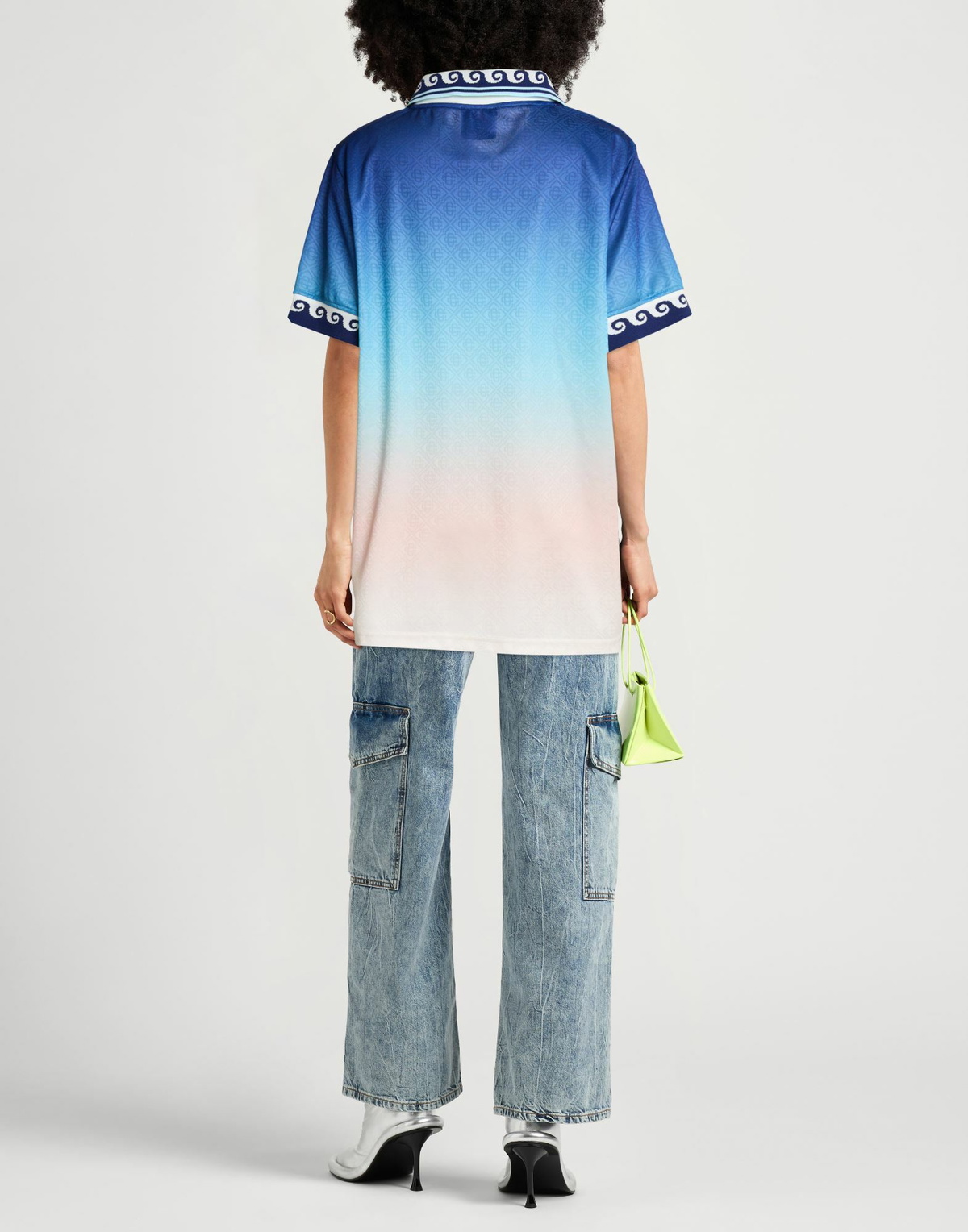Casablanca Womens T-shirt Azure