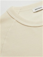 Norse Projects - Aske Logo-Appliquéd Waffle-Knit Cotton T-Shirt - Neutrals