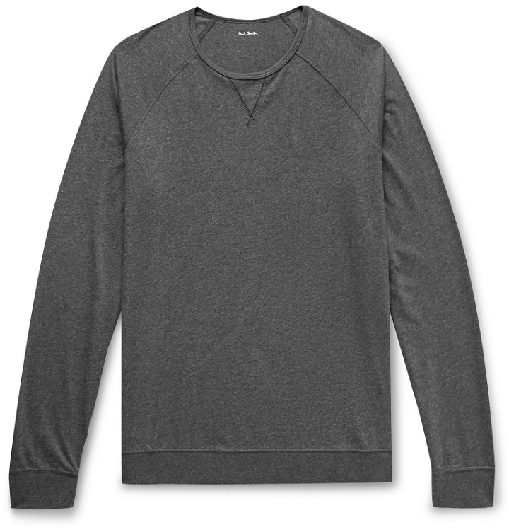Photo: Paul Smith - Mélange Cotton-Jersey T-Shirt - Gray