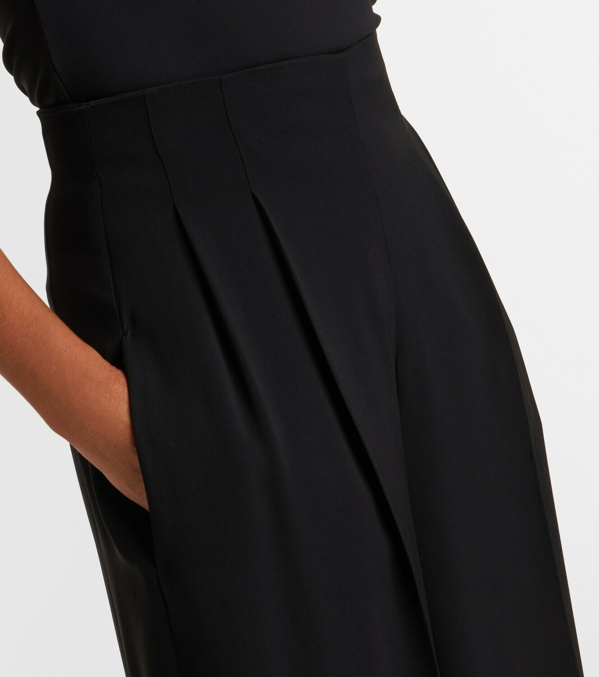 Max Mara Elegante cady wide-leg pants