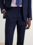 De Petrillo - Tapered Virgin Wool Suit Trousers - Blue