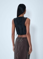 Cecilie Bahnsen Mesh Panel Crop Top