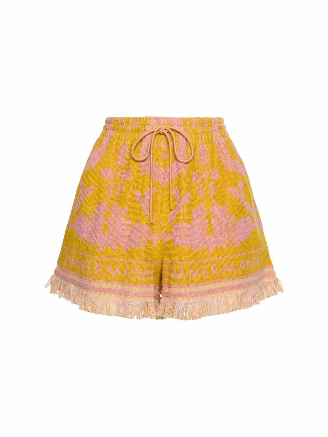 ZIMMERMANN パンツ ZIMMERMANN Ascension printed silk-satin wide-leg pants | NET