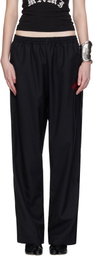 WILLY CHAVARRIA Black Ruff Rider Track Pants
