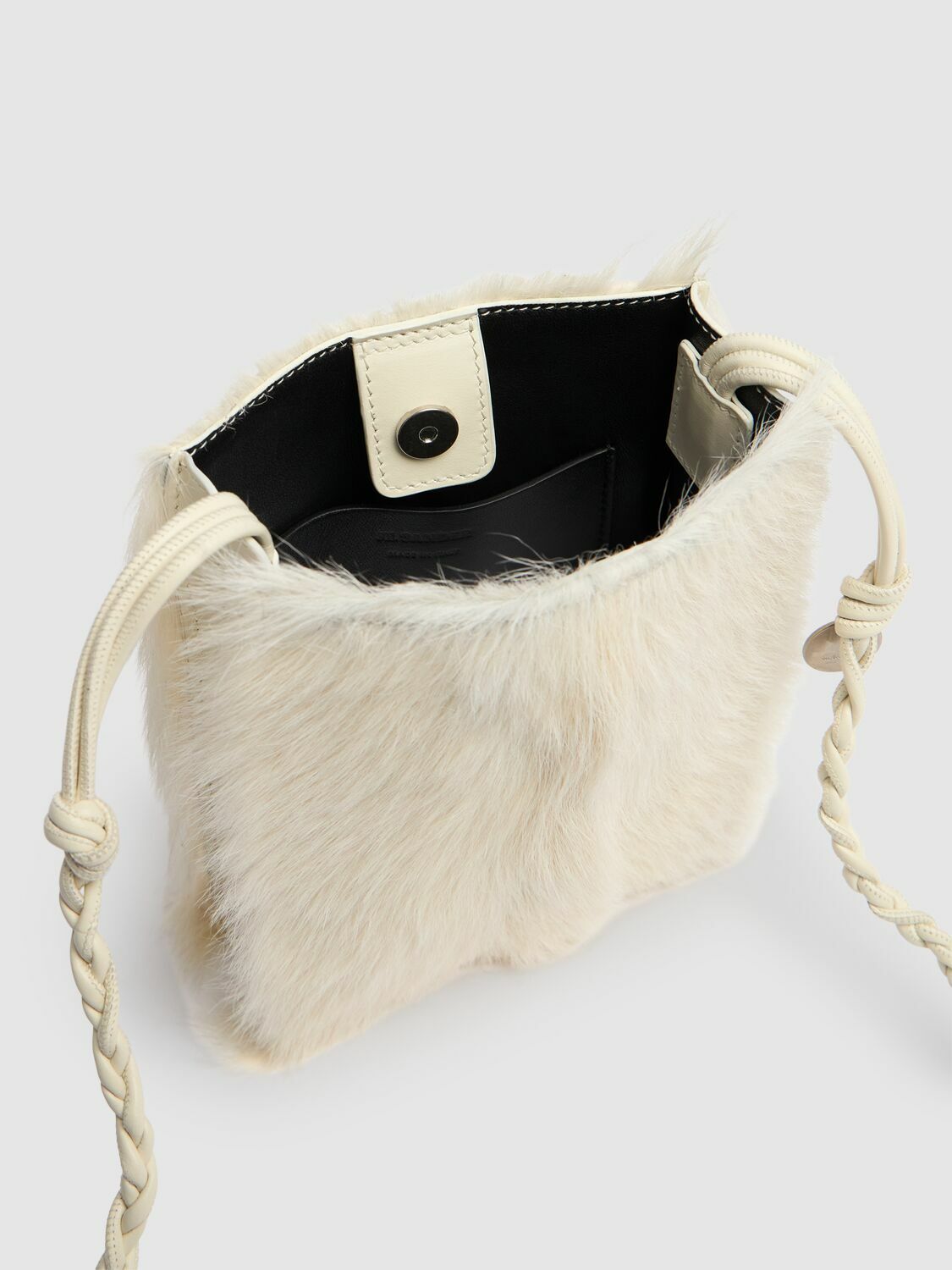 JIL SANDER Small Tangle Fur Shoulder Bag Jil Sander JIL SANDER Small Tangle Fur Shoulder Bag Jil Sander