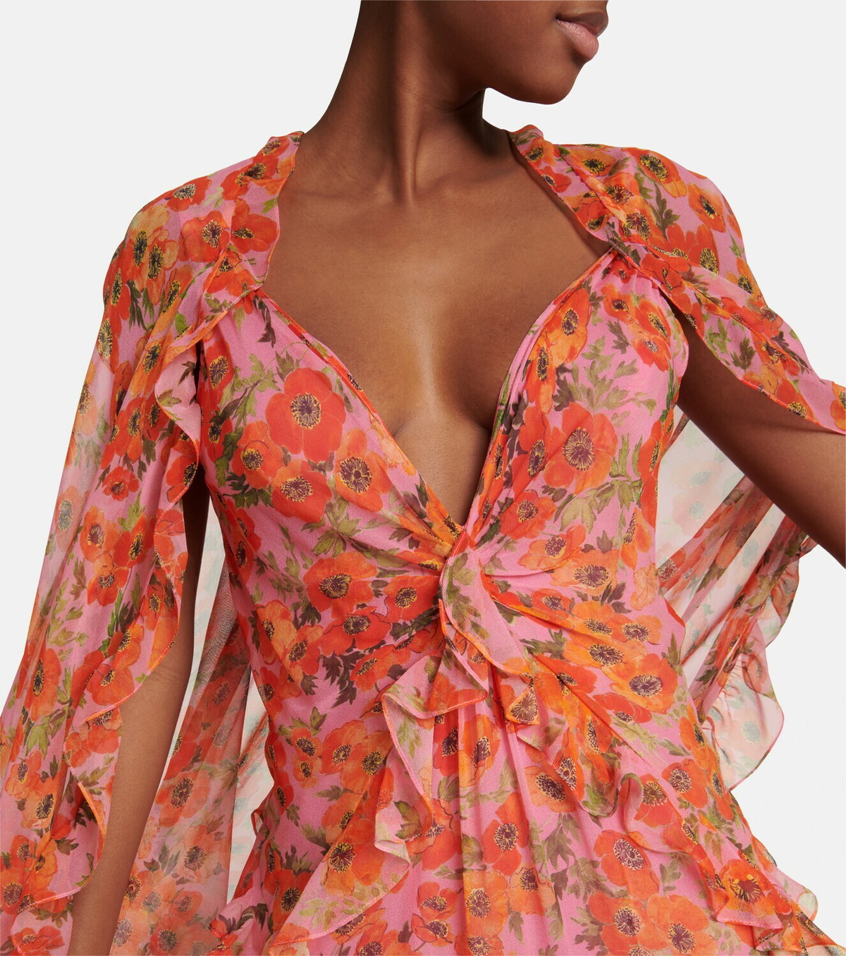 Carolina Herrera Floral silk chiffon gown Carolina Herrera