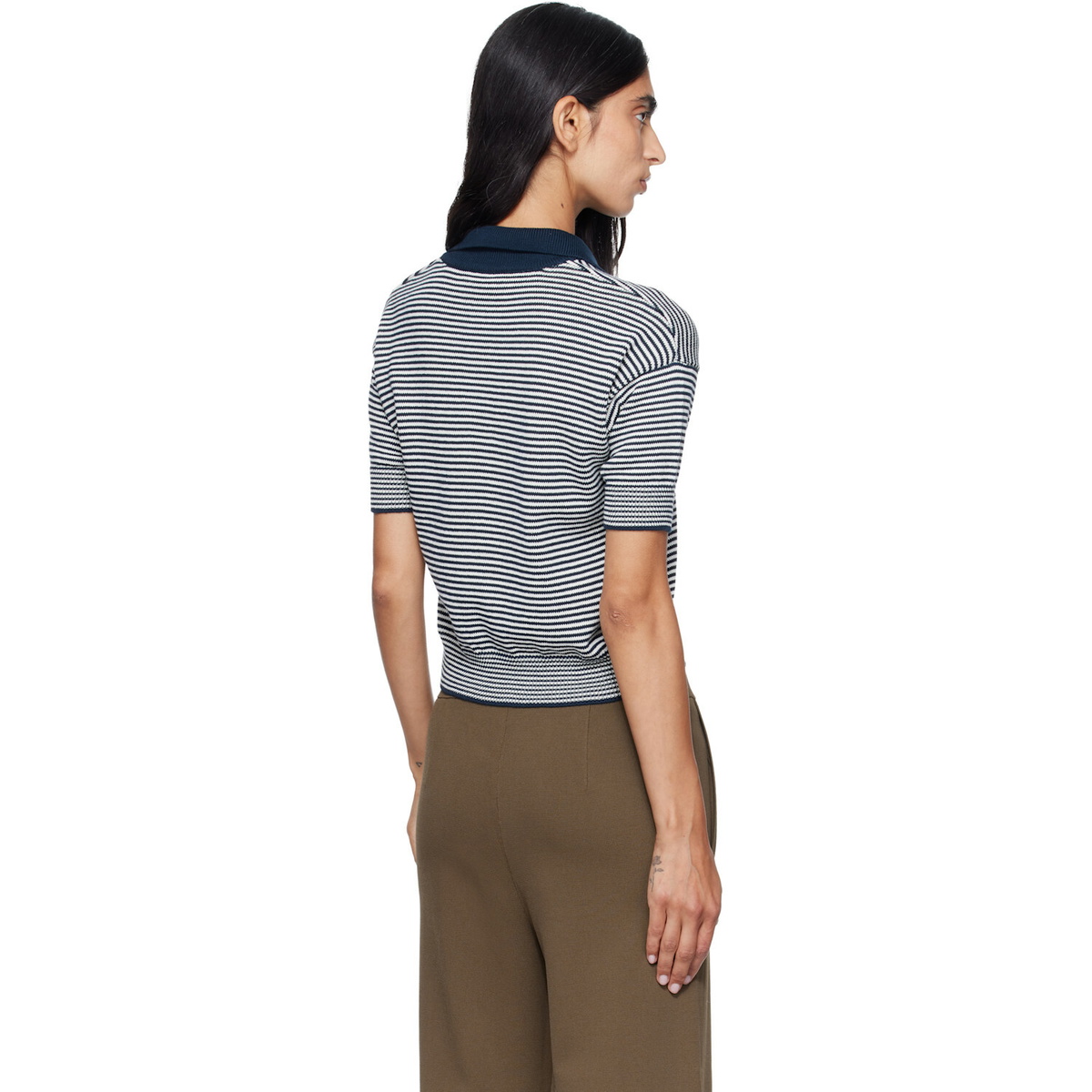 Weekend Max Mara Navy & White Albero Polo