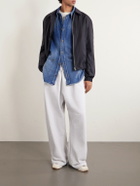 Acne Studios - Prowser Oversized Wide-Leg Cotton-Blend Jersey Sweatpants - Gray