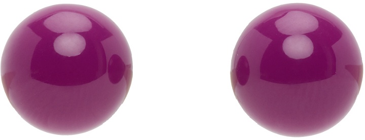 Photo: Dries Van Noten Pink Ball Earrings