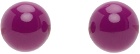 Dries Van Noten Pink Ball Earrings