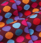 Paul Smith - Daley Polka-Dot Stretch Cotton-Blend Jacquard Socks - Red