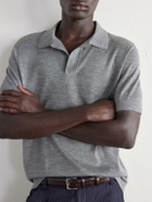Gabriela Hearst - Stendhal Cashmere and Silk-Blend Polo Shirt - Gray