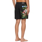 AMIRI Black Psychedelic Swim Shorts