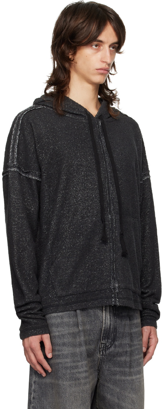 Greg Lauren Black Cozy Hoodie