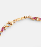 Suzanne Kalan - Fireworks 18kt yellow gold bracelet with diamonds and sapphires