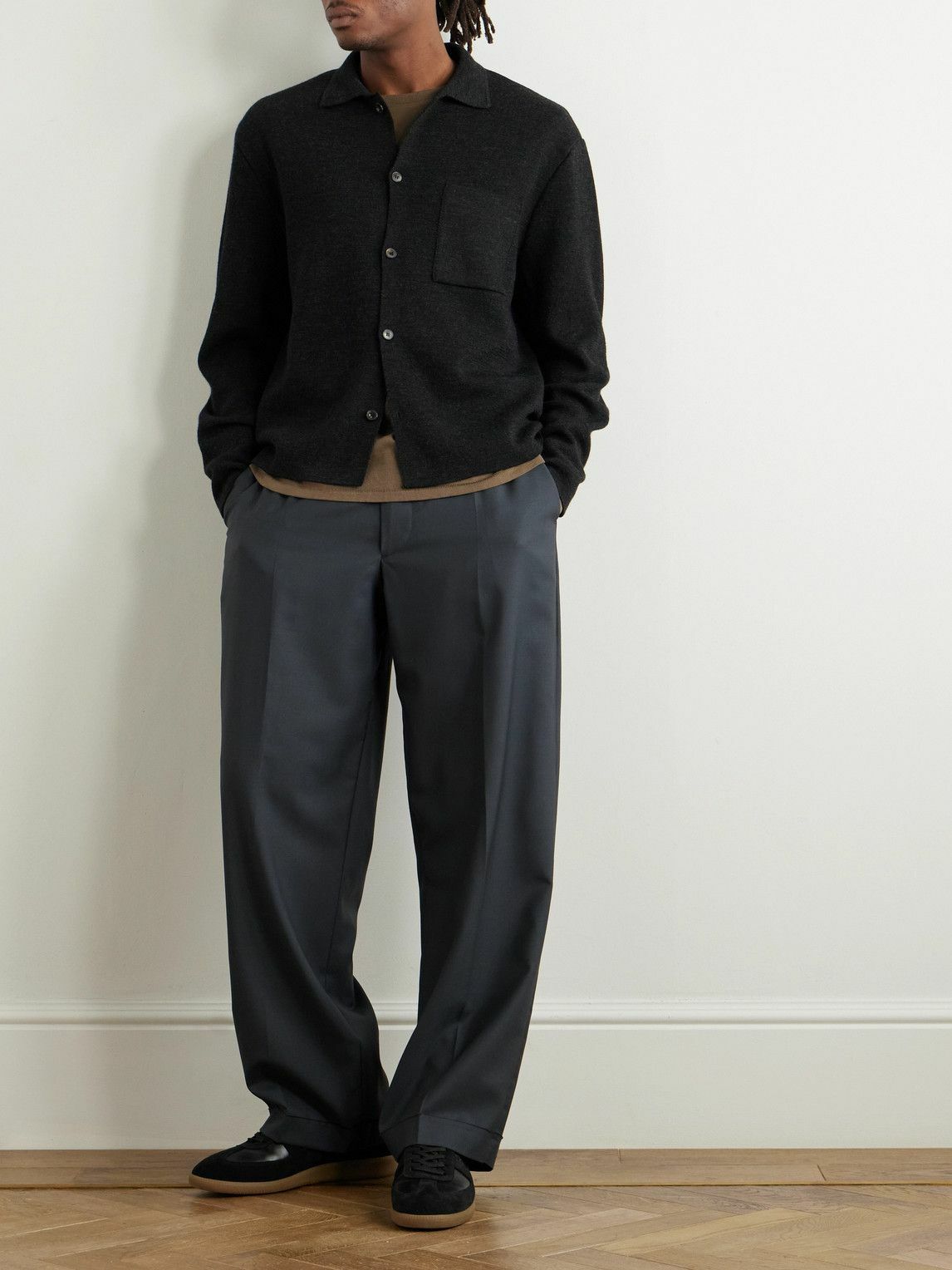 De Bonne Facture - Wool Cardigan - Gray