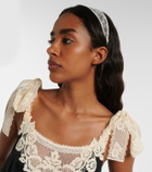 Jennifer Behr Thalia silk lace headband