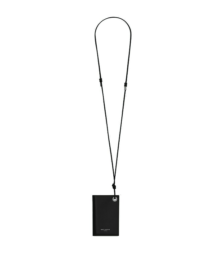 Photo: Saint Laurent - Leather cardholder with strap
