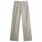Jil Sander Men's Cotton Pleated Trouser in Ash Grey