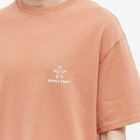 Bram's Fruit Men's Outline Lemon T-Shirt in Terracotta