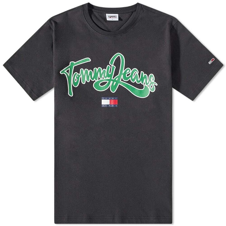 Photo: Tommy Jeans Men's Pop Text Logo T-Shirt in Black