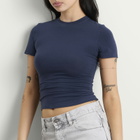 SKIMS Women's Cotton Jersey T-Shirt in Navy