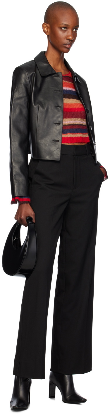 Staud Black Marino Leather Jacket