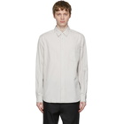 Comme des Garcons Homme Grey Broadcloth Shirt