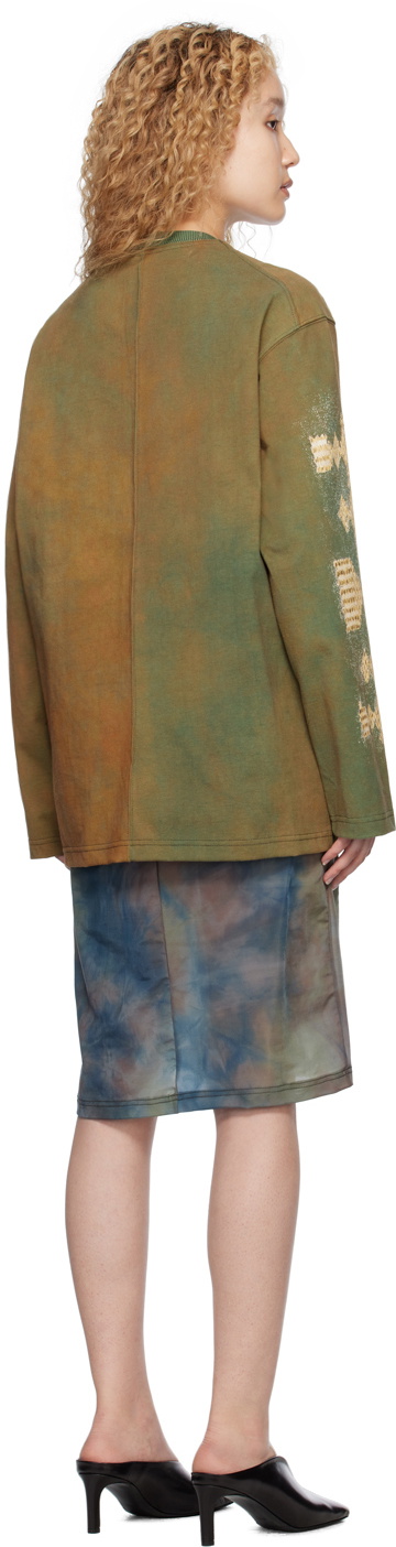 Song for the Mute Khaki Orbit Sand Midi dress