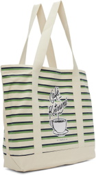 Maison Kitsuné Off-White Coffee Cup Tote