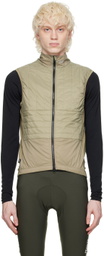 PEdALED Beige Odyssey Cycling Insulated Vest