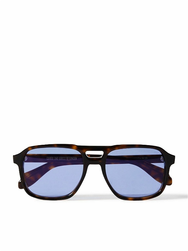 Photo: Cutler and Gross - Aviator-Style Tortoiseshell Acetate Sunglasses